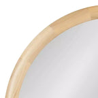 Specchio da parete rotondo naturale, singolo, 81 cm
