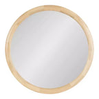 Specchio da parete rotondo naturale, singolo, 81 cm