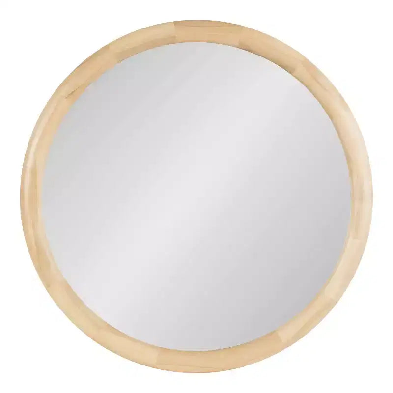 Specchio da parete rotondo naturale, singolo, 81 cm
