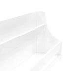 Libreria a muro bianca per bambini con 2 barre artistiche magnetiche, 1 utente