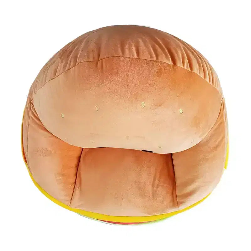 Poltrona sacco singola per bambini con stampa cheeseburger
