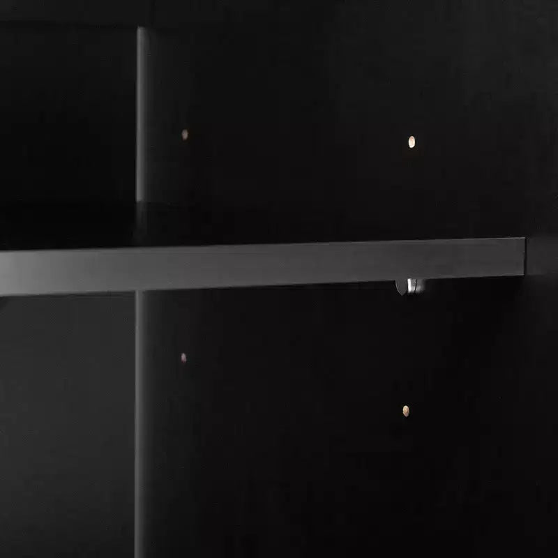 Isola cucina nero opaco e finto marmo bianco con contenitore, uso per 1 persona