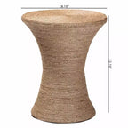 bali & pari Cady Seagrass Side Table Natural Brown
