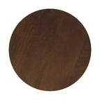 Tavolino Rotondo Marrone in Legno di Mango, 1 Pezzo
