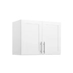 Set di 6 Mobili Contenitori con Ante a Pannello Bianco