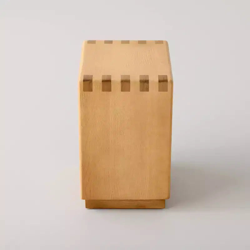 Tavolino Accent Quadrato Marrone, Legno di Pioppo, Singolo
