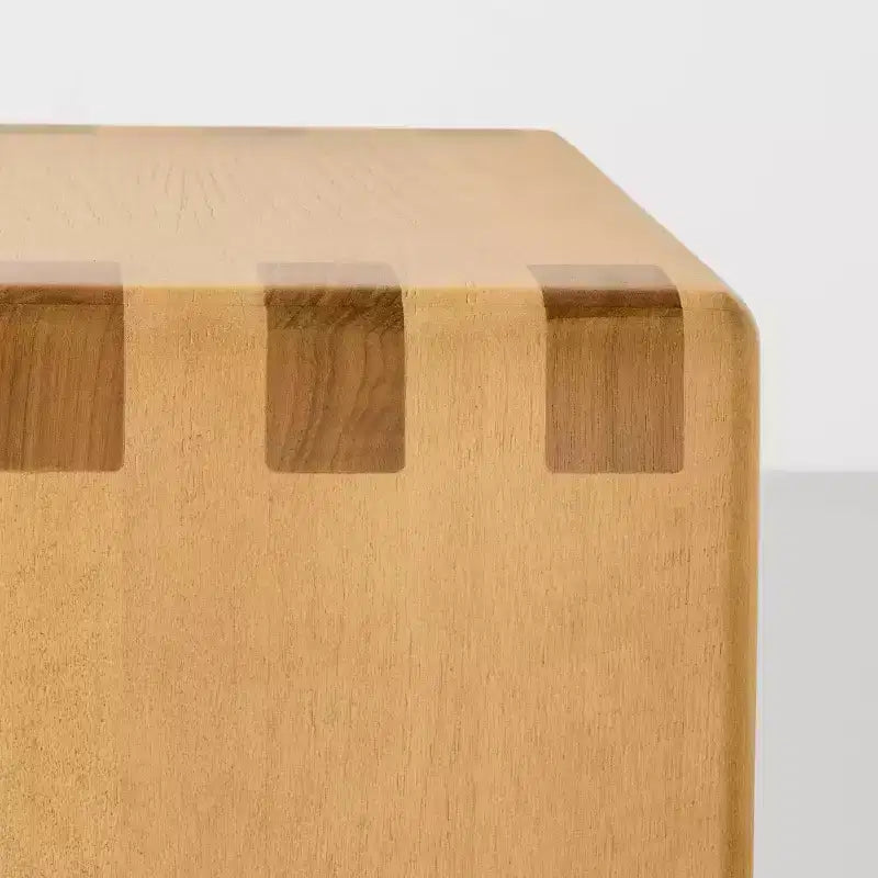 Tavolino Accent Quadrato Marrone, Legno di Pioppo, Singolo