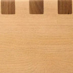 Tavolino Accent Quadrato Marrone, Legno di Pioppo, Singolo