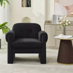 Poltrona accent imbottita beige / nera / grigia / arancione / rossa, sedile singolo