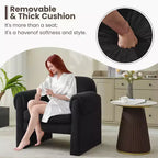 Poltrona accent imbottita beige / nera / grigia / arancione / rossa, sedile singolo