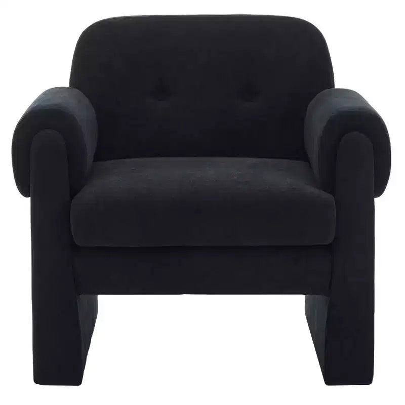 Poltrona accent imbottita beige / nera / grigia / arancione / rossa, sedile singolo
