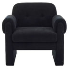 Poltrona accent imbottita beige / nera / grigia / arancione / rossa, sedile singolo