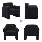 Poltrona accent imbottita beige / nera / grigia / arancione / rossa, sedile singolo
