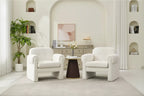Poltrona accent imbottita beige / nera / grigia / arancione / rossa, sedile singolo