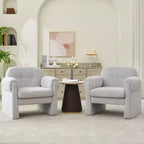 Poltrona accent imbottita beige / nera / grigia / arancione / rossa, sedile singolo