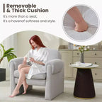 Poltrona accent imbottita beige / nera / grigia / arancione / rossa, sedile singolo