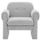 Poltrona accent imbottita beige / nera / grigia / arancione / rossa, sedile singolo