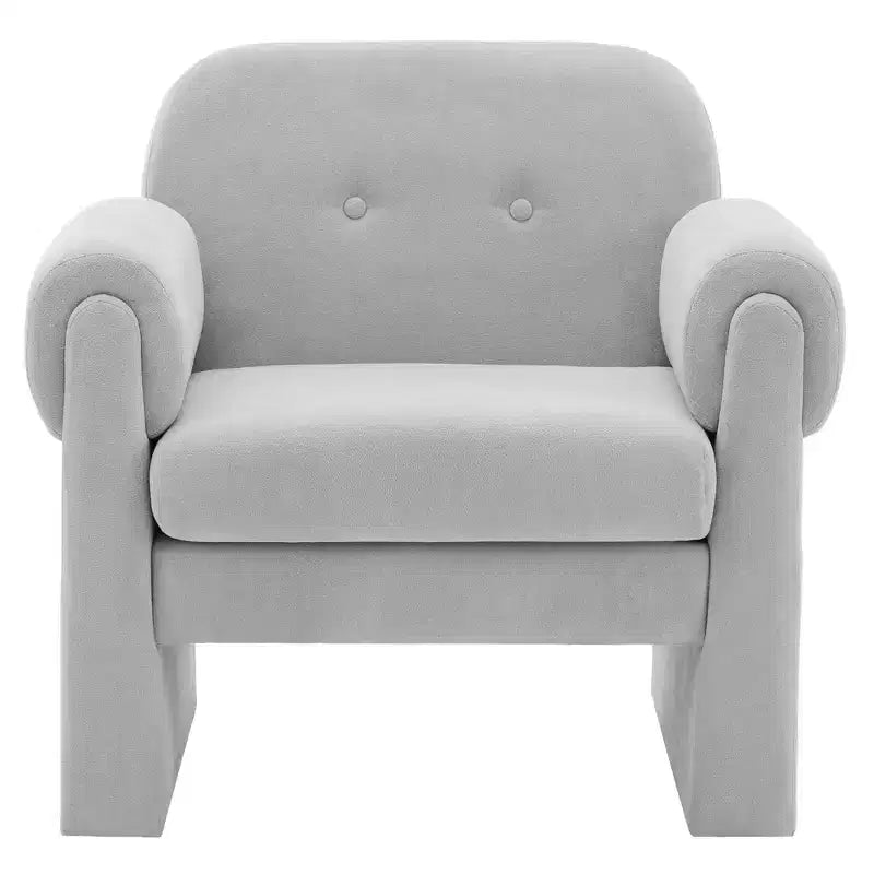 Poltrona accent imbottita beige / nera / grigia / arancione / rossa, sedile singolo