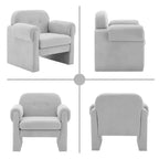 Poltrona accent imbottita beige / nera / grigia / arancione / rossa, sedile singolo