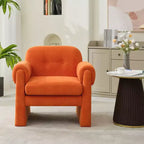 Poltrona accent imbottita beige / nera / grigia / arancione / rossa, sedile singolo