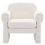 Poltrona accent imbottita beige / nera / grigia / arancione / rossa, sedile singolo