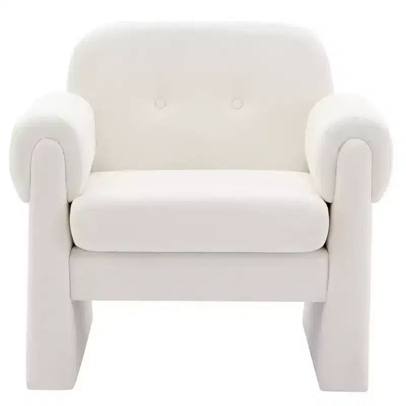 Poltrona accent imbottita beige / nera / grigia / arancione / rossa, sedile singolo
