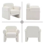 Poltrona accent imbottita beige / nera / grigia / arancione / rossa, sedile singolo