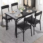 Set da pranzo alto marrone retrò per 2 persone