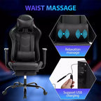 Sedia da Gaming Racing, Nera/Blu/Mimetica/Grigia/Rosa/Rossa/Bianca, Monoposto, Girevole