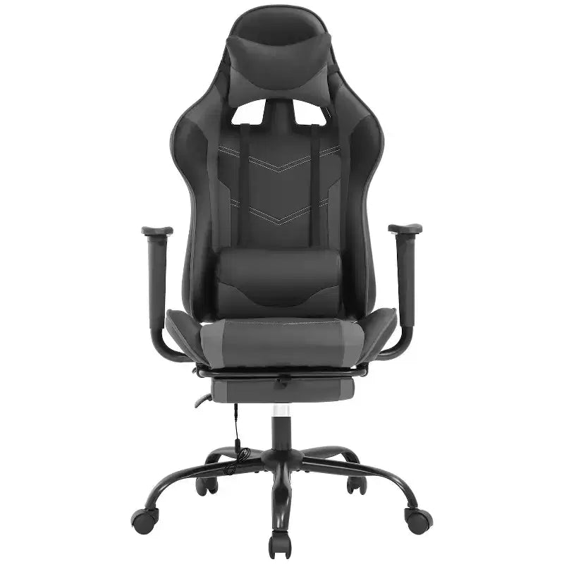 Sedia da Gaming Racing, Nera/Blu/Mimetica/Grigia/Rosa/Rossa/Bianca, Monoposto, Girevole