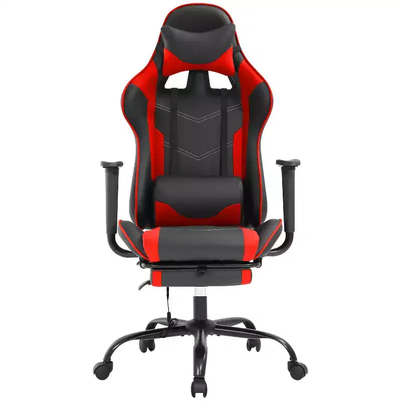 Sedia da Gaming Racing, Nera/Blu/Mimetica/Grigia/Rosa/Rossa/Bianca, Monoposto, Girevole