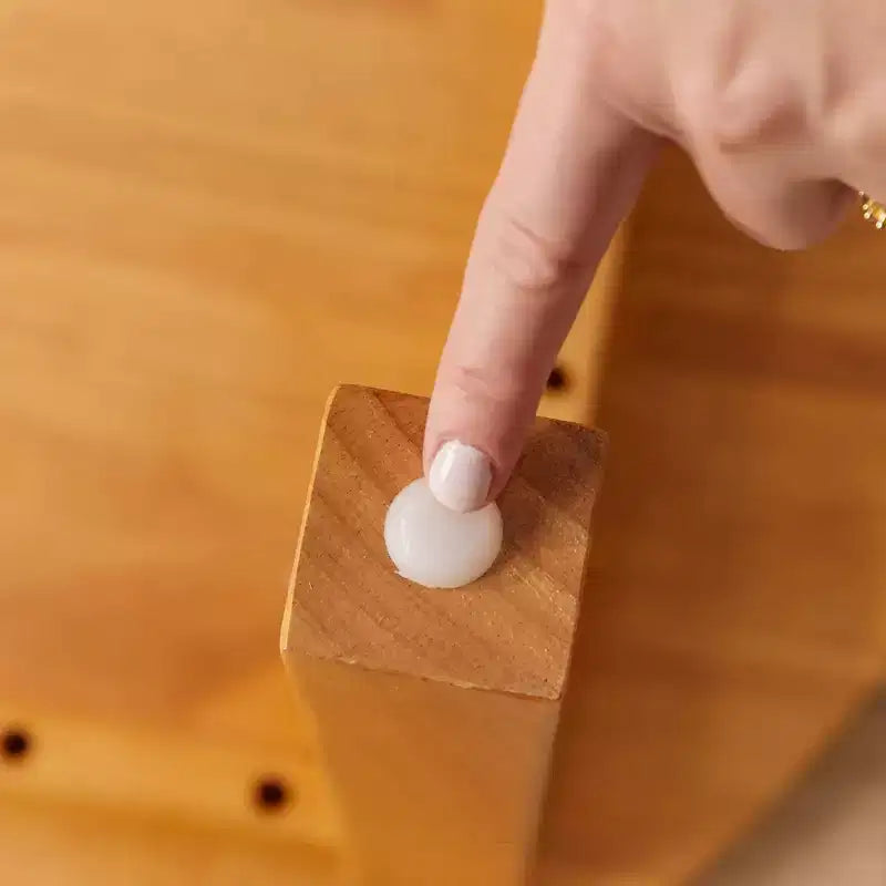 Tavolino da attività in legno quadrato per bambini (1 bambino) - bianco antico / noce scuro / grigio slavato / miele