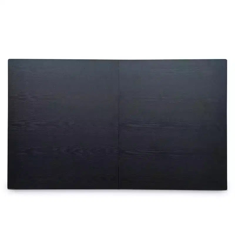 Set da pranzo in 5 pezzi per 4 persone, nero/marrone – Struttura in legno e sedie in ecopelle