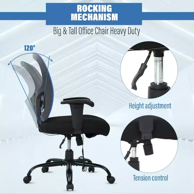 Sedia da ufficio ergonomica in rete Nera/Blu/Grigia/Rossa/Bianca con supporto lombare e massaggio, utente singolo, capacità 181 kg