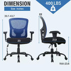 Sedia da ufficio ergonomica in rete Nera/Blu/Grigia/Rossa/Bianca con supporto lombare e massaggio, utente singolo, capacità 181 kg