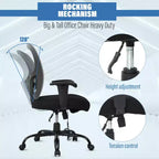 Sedia da ufficio ergonomica in rete Nera/Blu/Grigia/Rossa/Bianca con supporto lombare e massaggio, utente singolo, capacità 181 kg
