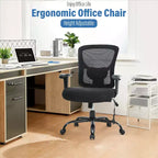 Sedia da ufficio ergonomica in rete Nera/Blu/Grigia/Rossa/Bianca con supporto lombare e massaggio, utente singolo, capacità 181 kg