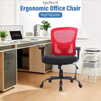 Sedia da ufficio ergonomica in rete Nera/Blu/Grigia/Rossa/Bianca con supporto lombare e massaggio, utente singolo, capacità 181 kg