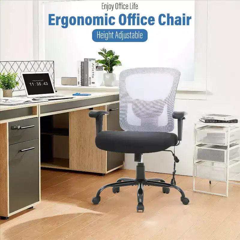 Sedia da ufficio ergonomica in rete Nera/Blu/Grigia/Rossa/Bianca con supporto lombare e massaggio, utente singolo, capacità 181 kg