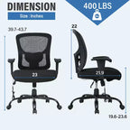 Sedia da ufficio ergonomica in rete Nera/Blu/Grigia/Rossa/Bianca con supporto lombare e massaggio, utente singolo, capacità 181 kg