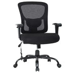 FDW Big and Tall Office Chair with Adjustable Lumbar Support 400lbs Weight Capacity & Seat Massage Function for Adults