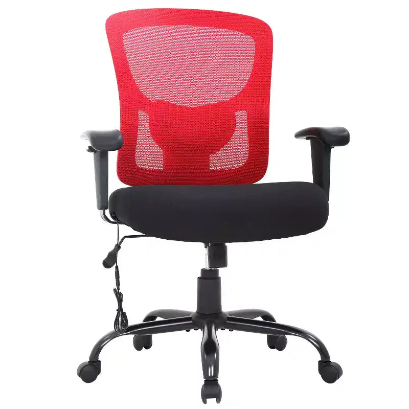 Sedia da ufficio ergonomica in rete Nera/Blu/Grigia/Rossa/Bianca con supporto lombare e massaggio, utente singolo, capacità 181 kg