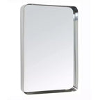 Specchio da bagno rettangolare a parete con cornice bronzo anticato/nichel/nero, singolo, 4 misure