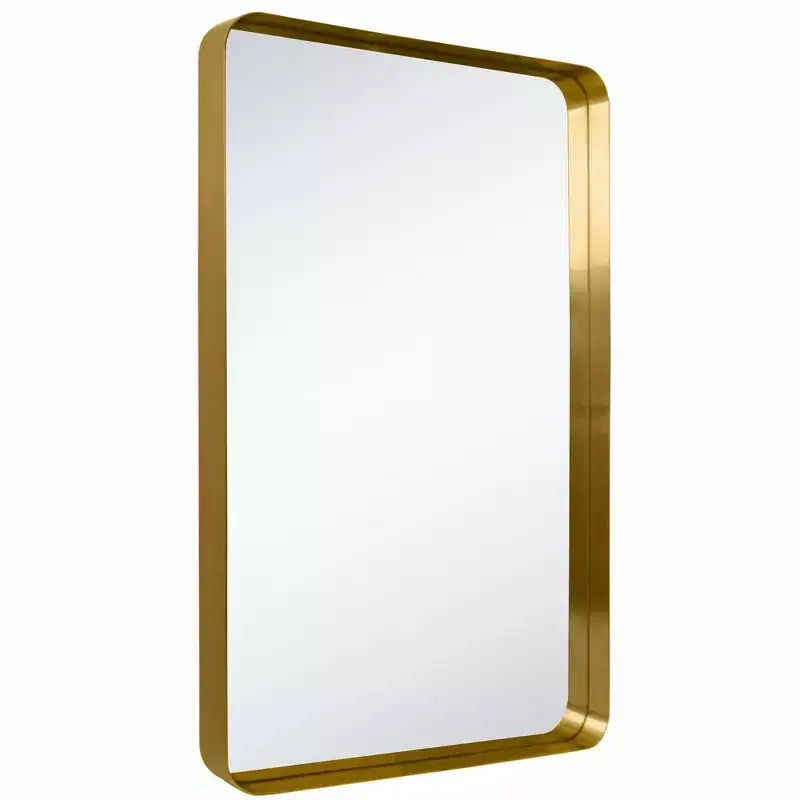 Specchio da bagno rettangolare a parete con cornice bronzo anticato/nichel/nero, singolo, 4 misure