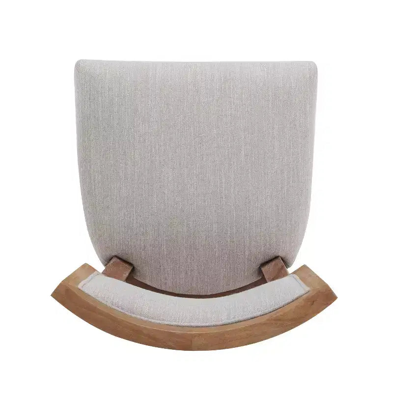 Sgabello da bancone imbottito beige, senza braccioli, schienale medio, set da 2 (1 posto ciascuno)