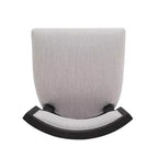 Sgabello da bancone imbottito beige, senza braccioli, schienale medio, set da 2 (1 posto ciascuno)