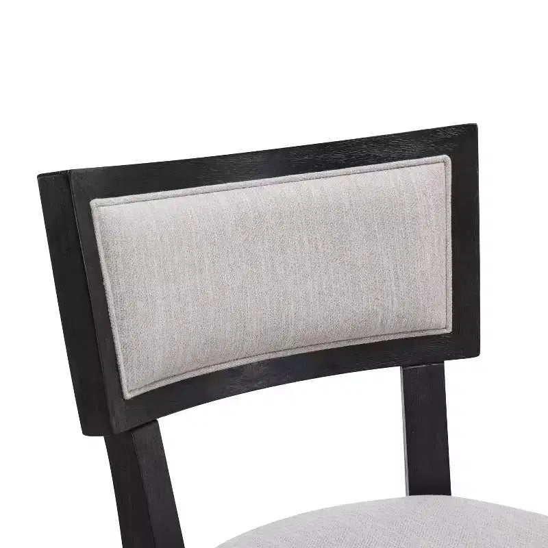 Sgabello da bancone imbottito beige, senza braccioli, schienale medio, set da 2 (1 posto ciascuno)