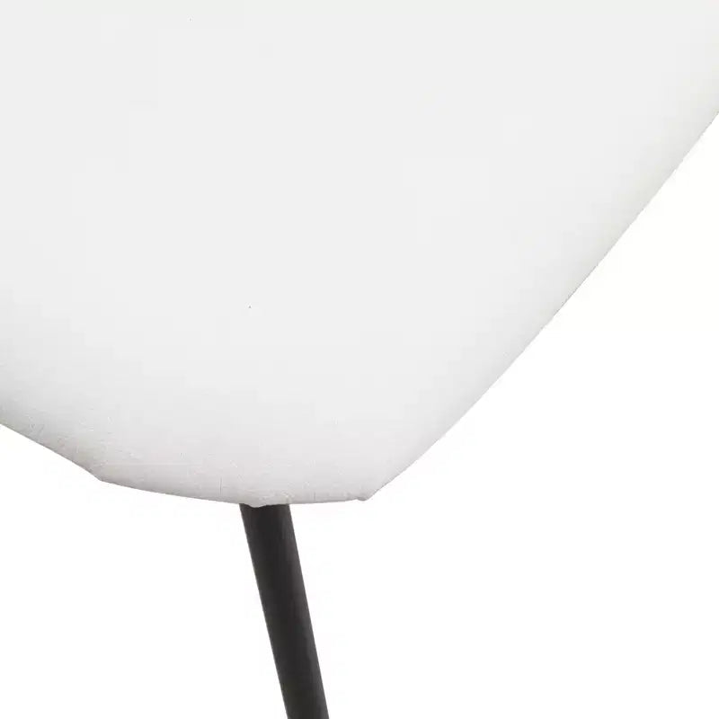 Sedia da pranzo imbottita senza braccioli a barile con schienale in legno e gambe in ferro, multicolor, set da 4 pezzi