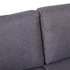 Letto a scomparsa matrimoniale/singolo con divano a 2/3 posti e ripiani, bianco+grigio, 1 posto letto