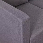 Letto a scomparsa matrimoniale/singolo con divano a 2/3 posti e ripiani, bianco+grigio, 1 posto letto